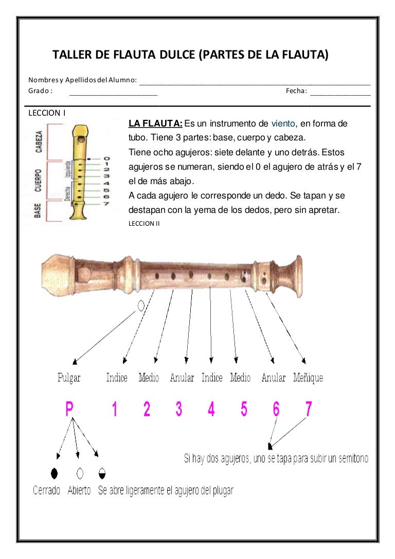 Taller de flauta dulce