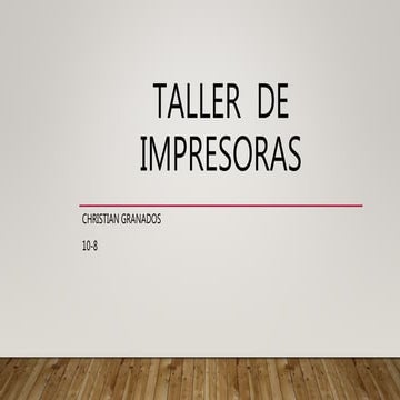 Taller  de  impresoras