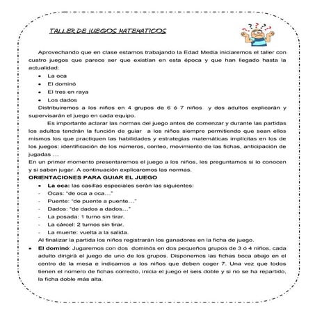 Taller de jocs matemàtics