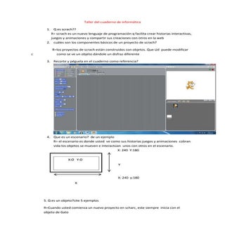 Taller del cuaderno de informática