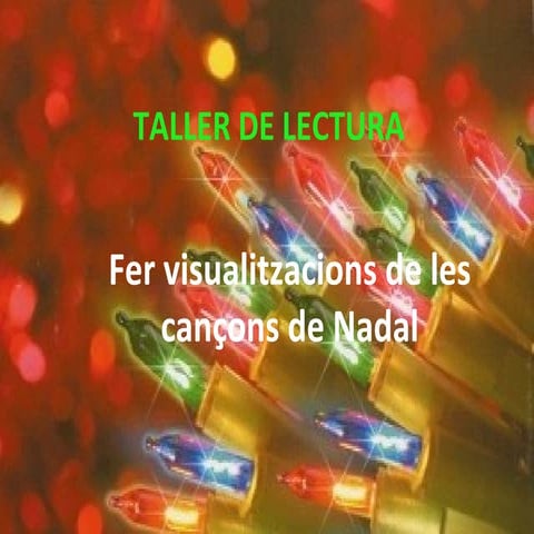 Taller de lectura. M'agrada el Nadal. Visualitzem