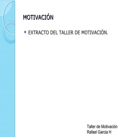 El poder de la motivacion | PDF