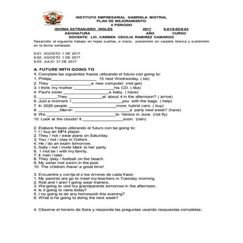 Taller de nivelación grado octavo 2° p 2017