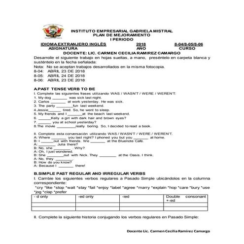 Taller de nivelacion grado octavo 1 p 2018