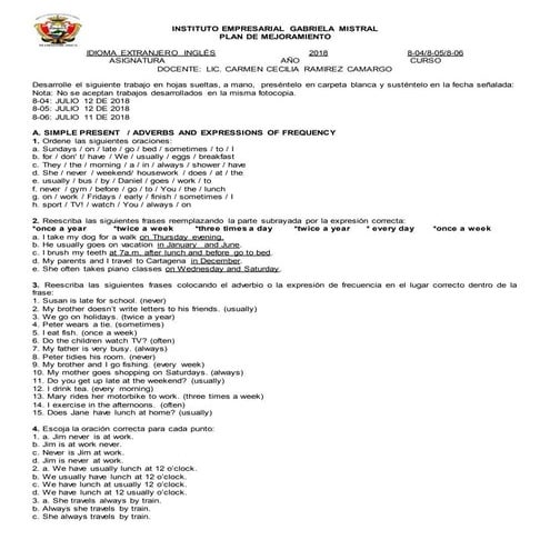 Taller de nivelacion grado octavo 2 p 2018