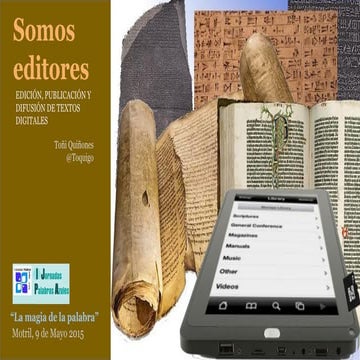 Taller de Edición. I Jornadas Palabras Azules