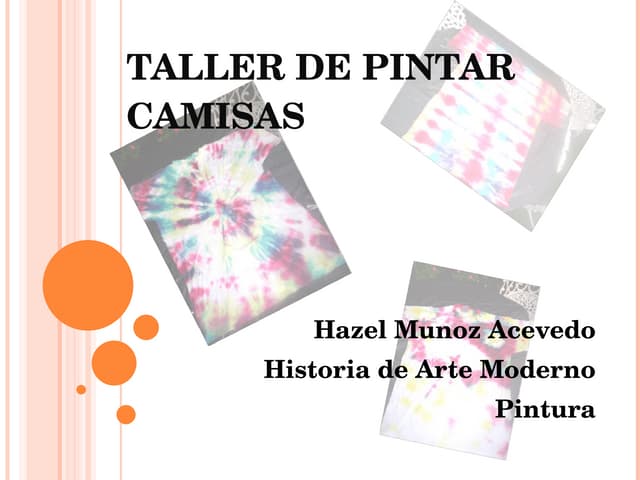 Taller De Pintar Camisas
