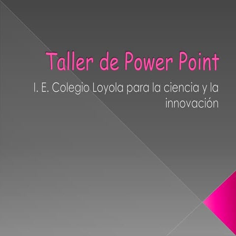 Taller de power point