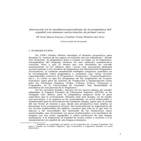 Taller de pragmática