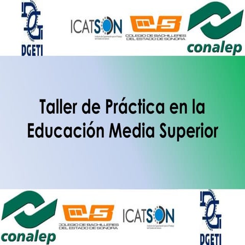 Taller de práctica en la educación media superior