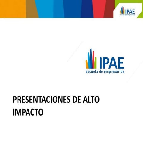 Taller de presentaciones de alto impacto | PPTX