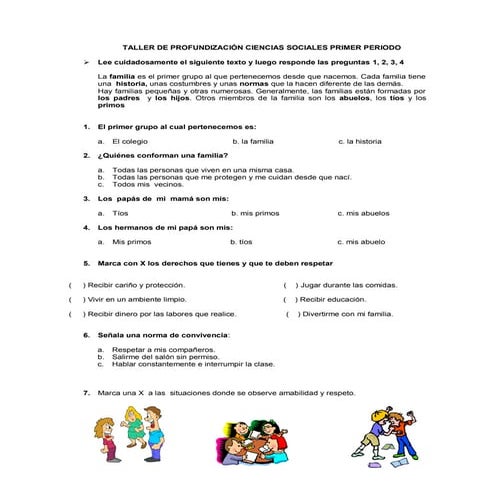 Taller de profundización ciencias sociales primer periodo