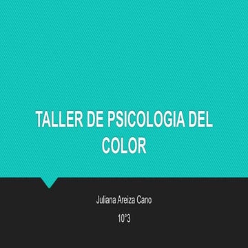 Taller de psicologia del color