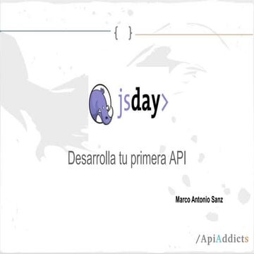 JSDays Desarrolla tu primera API