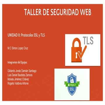 TALLER DE SEGURIDAD WEB, 2 Protocolos SSL y TLS.pptx