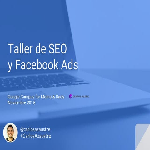 Taller de Seo y Facebook Ads