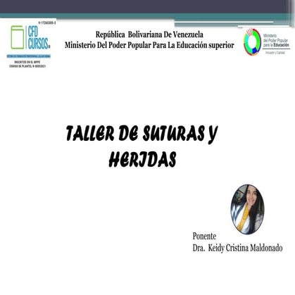 TALLER BASICO DE SUTURAS DR. MEMBREÑO: UNA GUIA PARA MEDICOS ...