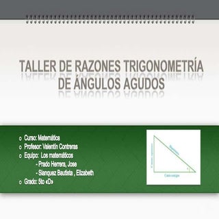 Taller de razones trigonométricas d...