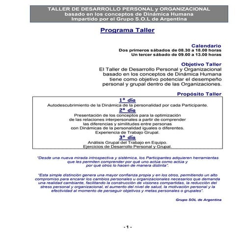 Taller Dinamica Humana