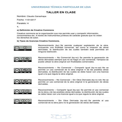 Taller en clase 1