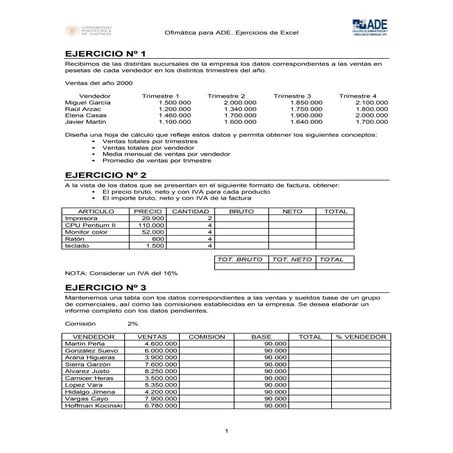 Talleres basicos de excel