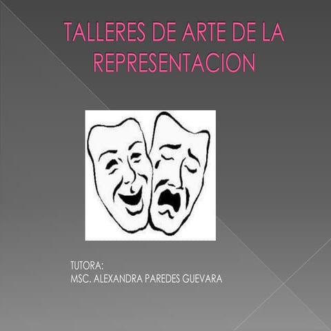 Talleres de arte de la representacion | PPTX