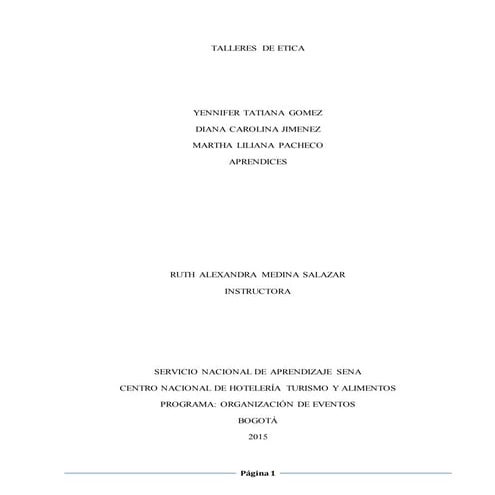 Talleres de etica. f