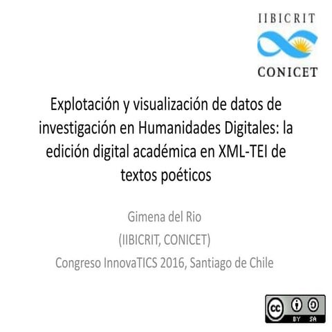 Explotación y visualización de datos de investigación en Humanidades Digitale...