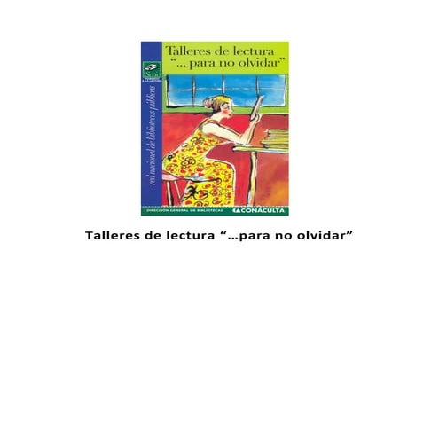 Talleres lectura para no olvidar
