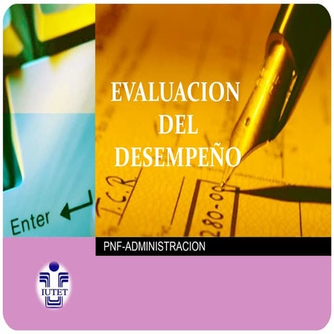  Evaluacion del Desempeño