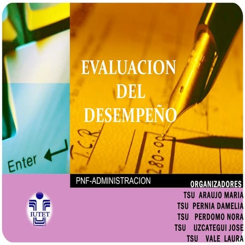 Taller evaluacion del desempeño