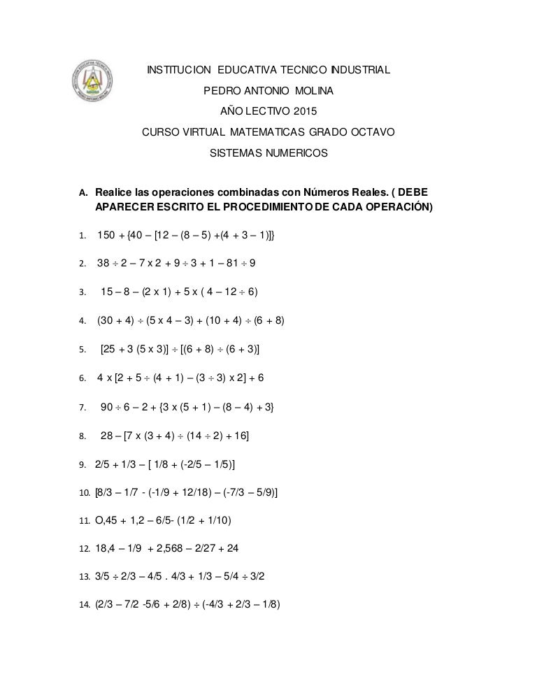 Taller Evaluativo Sistemas Numéricos