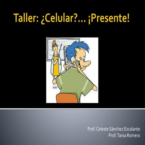 Taller sobre el uso de celulares y comic en el aula