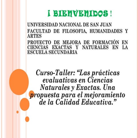 Taller facu y  escuelas tecnicas evaluacion mayo   2015