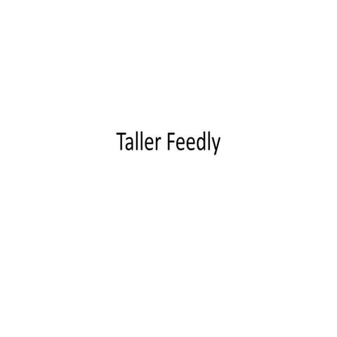 Taller feedly