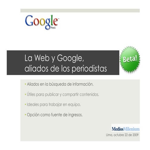 Taller Google Perú