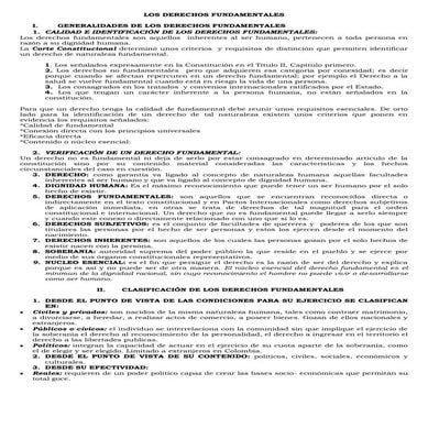 Taller grado décimo los derechos fundamentales