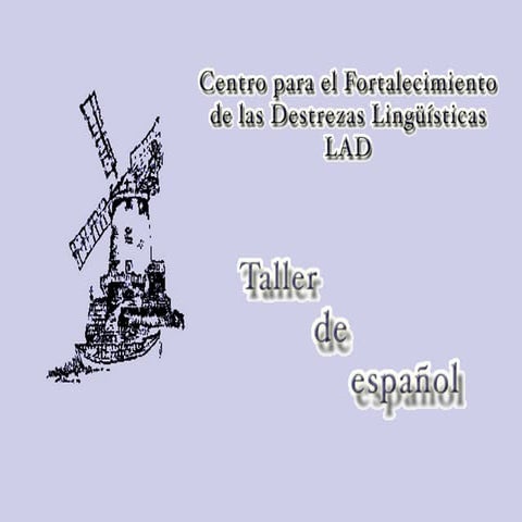 Taller de gramática: Un viaje a través de la palabra