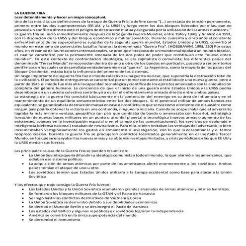 Taller guerra fria