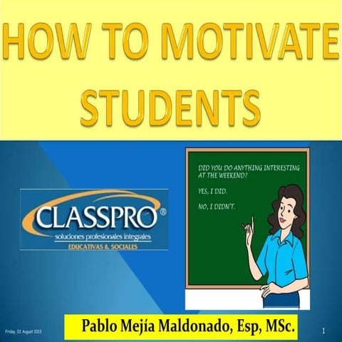 How To Motivate  Students