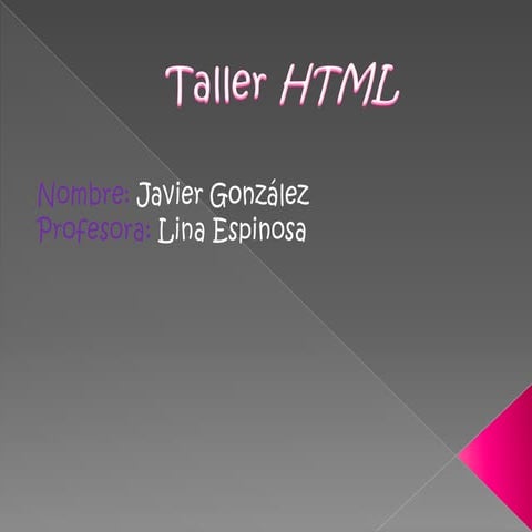 Taller html