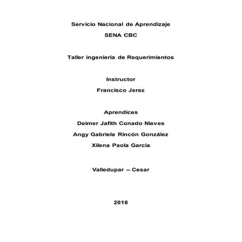 Taller ingernieria de requerimientos