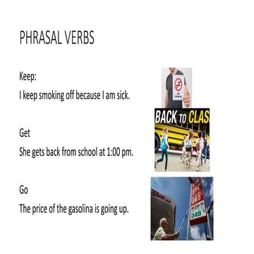 USE OF PHRASAL VERB SENTENCES IN PRESENT | PPTX