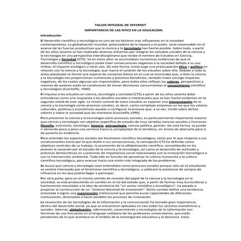 Taller Integral De Internet