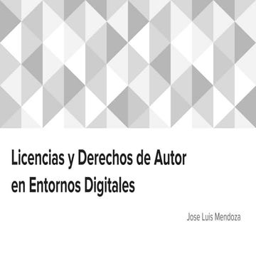 Taller licencias y derechos de autor en entornos digitales | PDF