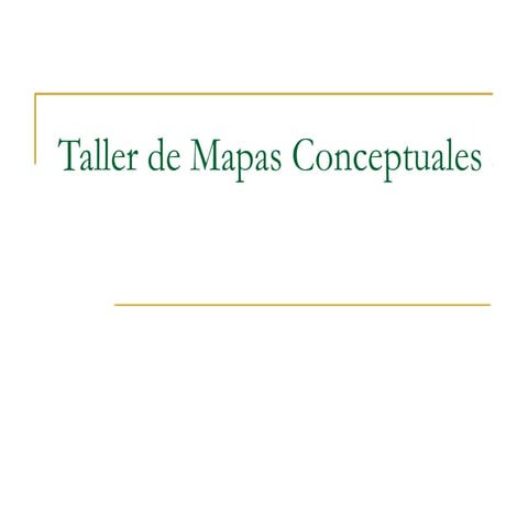 Taller mapas conceptuales