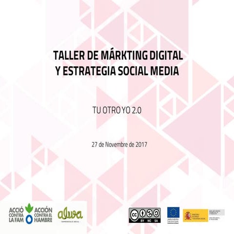 Taller marketing digital y estrategia social media para Acción contra el Hambre