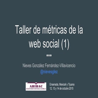 Taller métricas (1) de la web soci...