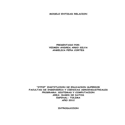 Taller modelo entidad relacion