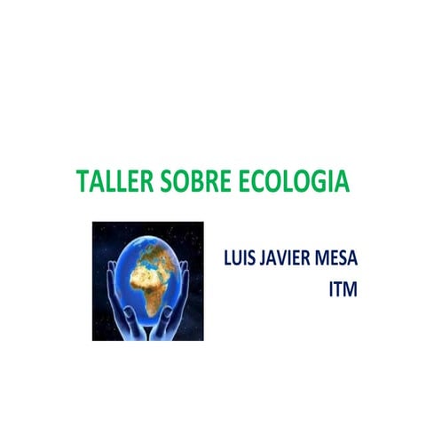 Taller n 12 b ecologia